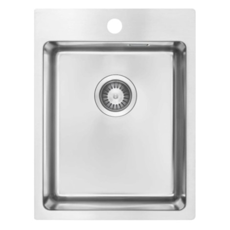 Deante Olfato Precious zlewozmywak stalowy 1-komorowy 39,0x50,5x20,0 cm stal szczotkowana.