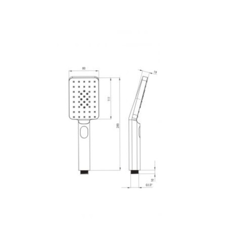 Deante zestaw wannowy termostatyczny ścienny chrom NAC_01HT