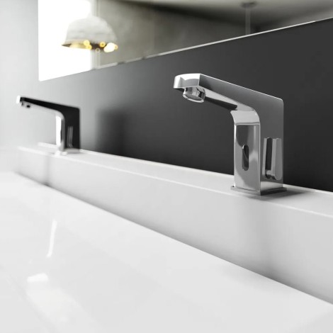 Deante Sensor bateria umywalkowa bezdotykowa z regulacją temperatury w korpusie- 230/6V chrom.