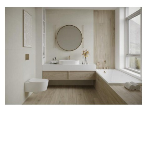 Paradyż classica Bergdust white mat płytka gresowa 59,8x59,8cm - aranżacja