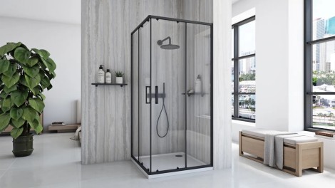 Rea City kabina prysznicowa 90x90 black