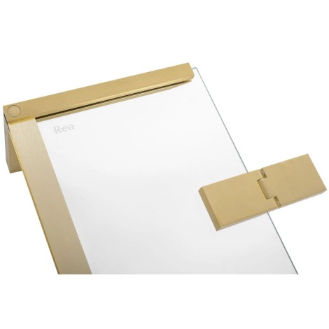 Rea Hugo drzwi prysznicowe uchylne 100x200, złoto szczotkowane