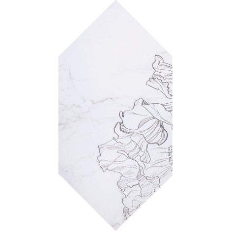 Tubądzin Rochelle fleur form dekor ścienny 22,5x14,8