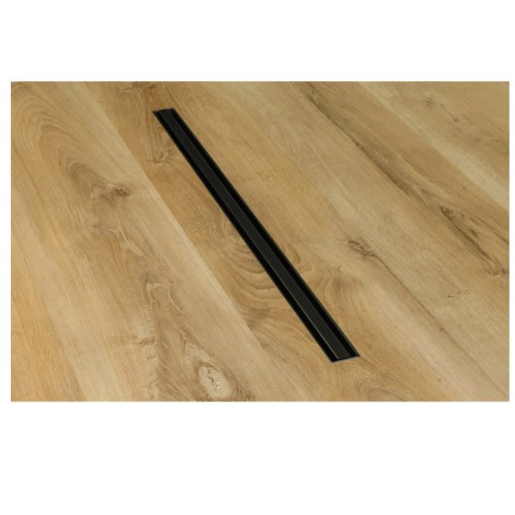 Estiva  Just turn slim odpływ liniowy z rusztem dwustronnym czarny 60 cm