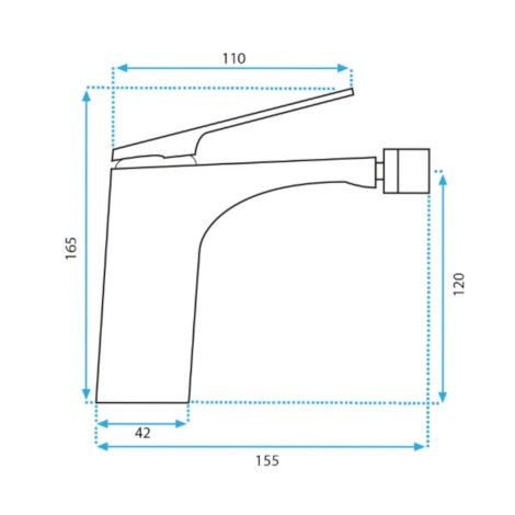 Rea Avalon Bateria bidetowa Tytan