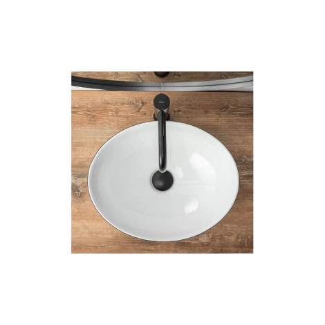 Rea Sofia umywalka nablatowa black/white