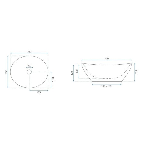 REA Sofia Mini Aiax shiny umywalka nablatowa-2