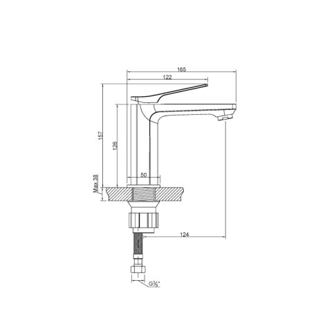 Invena Neri Plus  bateria umywalkowa miedź-2