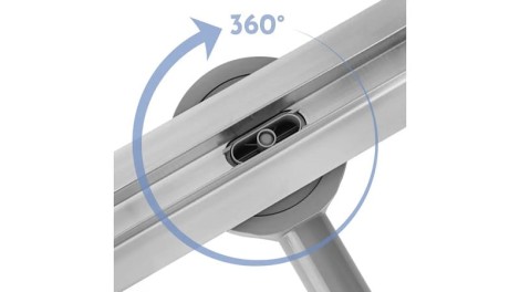 Rea Neox slim pro odpływ liniowy 80 stal szczotkowana