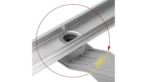 Rea Neox superflow odpływ liniowy 80 stal szczotkowana