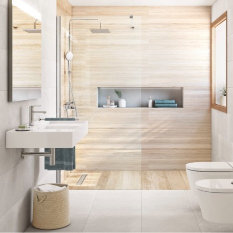 Roca Inspira fineceramic umywalka ścienno - meblowa 1000 x 490 x 120 mm biała
