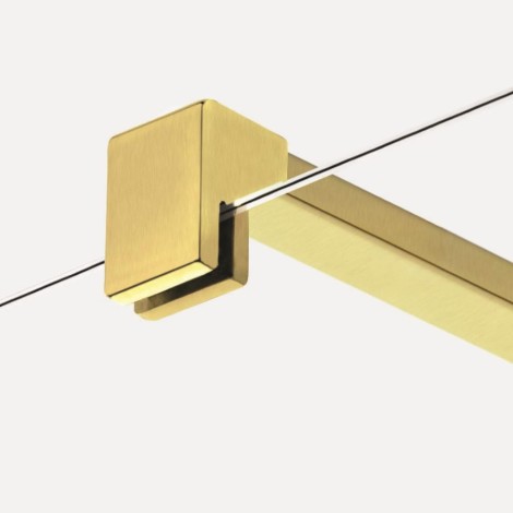 New Trendy Nesta kabina walk-in 900x2000 mm gold brushed
