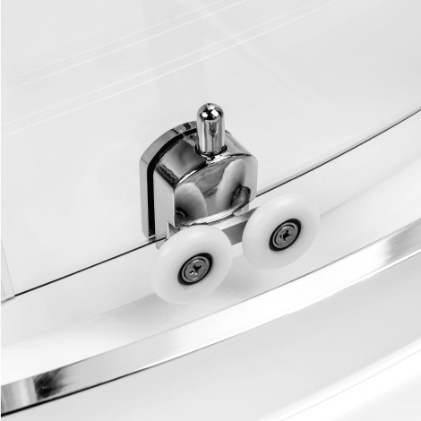 New Trendy Suvia kabina półokrągła R-55 900x900x2010 mm chrom brodzik Maro biały