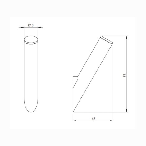 Deante Silia haczyk pojedyńczy chrom