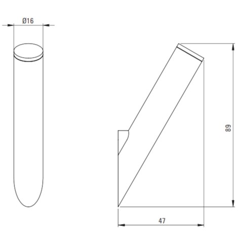 Deante Silia haczyk pojedyńczy, złoto szczotkowane
