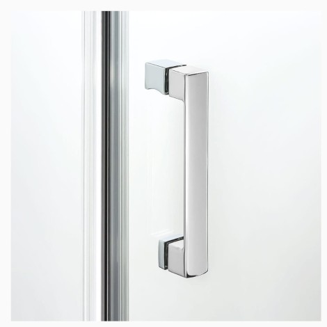 New trendy New Renoma kabina prostokątna lewa chrom 120x80x195 cm