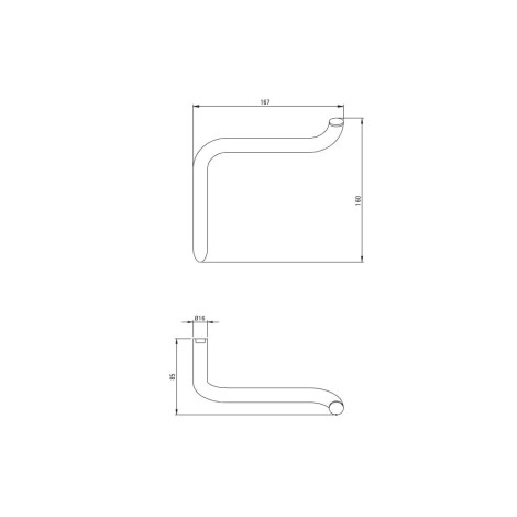 Deante Silia uchwyt na papier ścienny stal szczotkowana