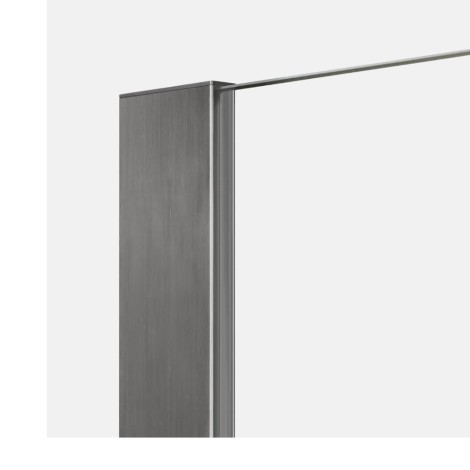 New Trendy Nesta kabina prysznicowa walk in gunmetal brushed 120*200.