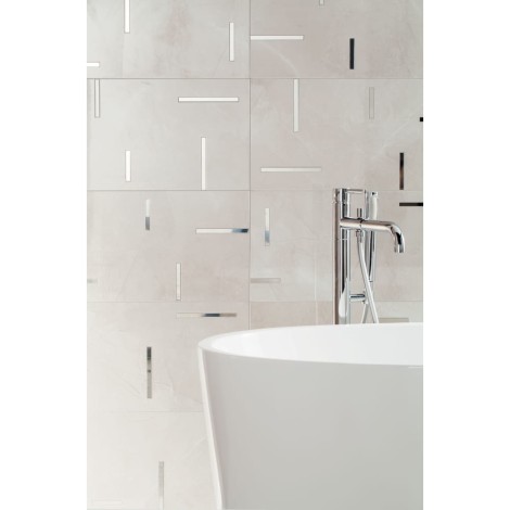 Tubądzin Muse inserto geo 1 płytka ścienna 29,8x59,8 - aranżacja.