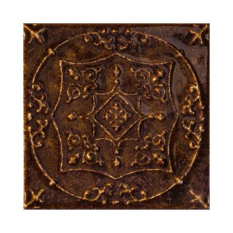 Tubądzin Tinta brown dekor ścienny 14,8 x 14,8.