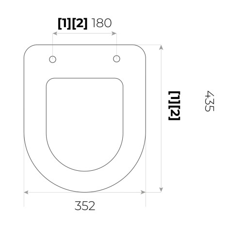 Hydrofox Carina deska wc duroplast wolnoopadająca.