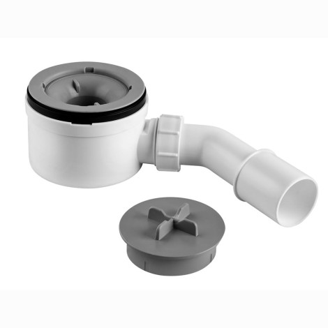 Cersanit Tako Slim brodzik półokrągły z syfonem 80 x 80 x 4 cm - syfon.