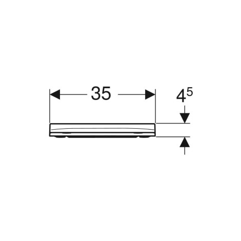 Geberit Smyle Square deska duroplastowa wolnoopadająca slim Click2Clean