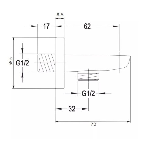 Omnires Apure system prysznicowy podtynkowy chrom