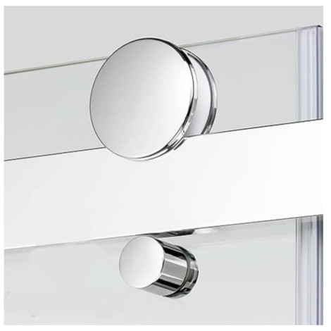 New Trendy drzwi wnękowe Diora 120*200 szkło przezroczyste chrom