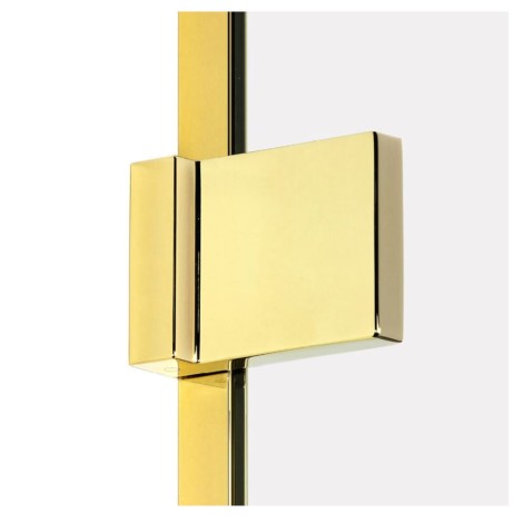 New Trendy Avexa kabina prostokątna lewa gold 80x90x200 cm