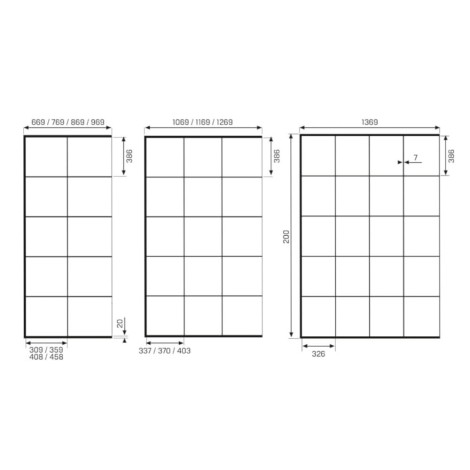 New Trendy Avexa kabina walk-in kratka 140x200 cm