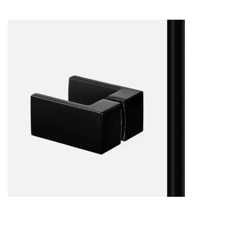 New Trendy Avexa black prostokątna lewa 120x80x200 cm