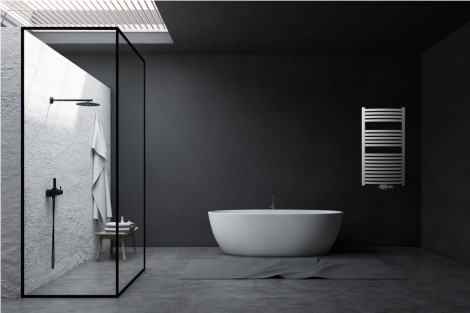 Invena Grzejnik łazienkowy drabinkowy 540x1000 446W biały