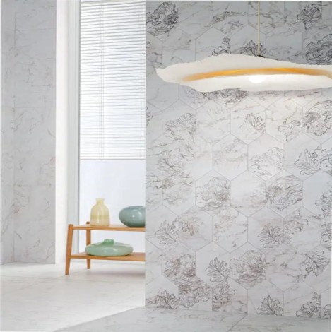 Tubądzin Rochelle fleur form dekor ścienny 22,5x14,8