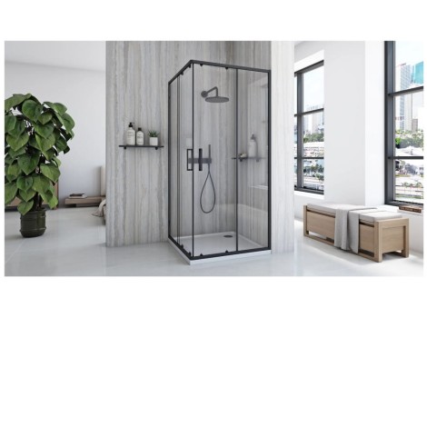 Rea City kabina prysznicowa 80x80 black