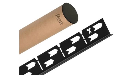 Rea Listwa spadkowa brodzikowa lewa 120cm czarna