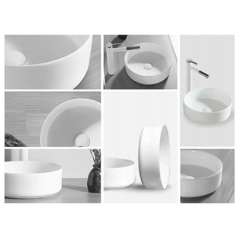 Rea Sami umywalka nablatowa okragła biała