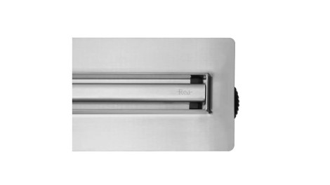 Rea Neox slim pro odpływ liniowy 80 stal szczotkowana