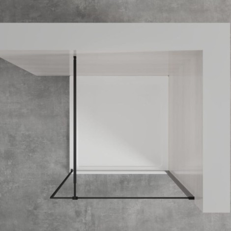 Invena kabina Walk-in II 1100x2000 mm profil czarny