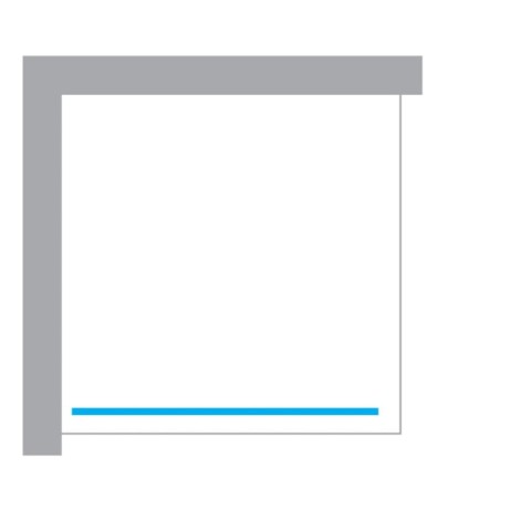 New Trendy Nesta kabina walk-in 900x2000 mm gold brushed