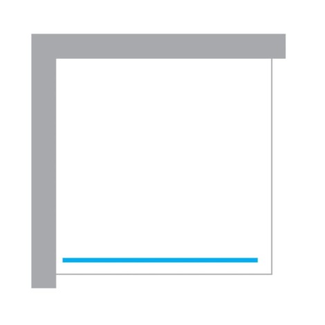 New Trendy Nesta kabina walk-in 1300x2000 mm gold brushed