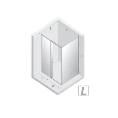 New Trendy Prime kabina prostokątna 1000x800x2000 mm copper brushed