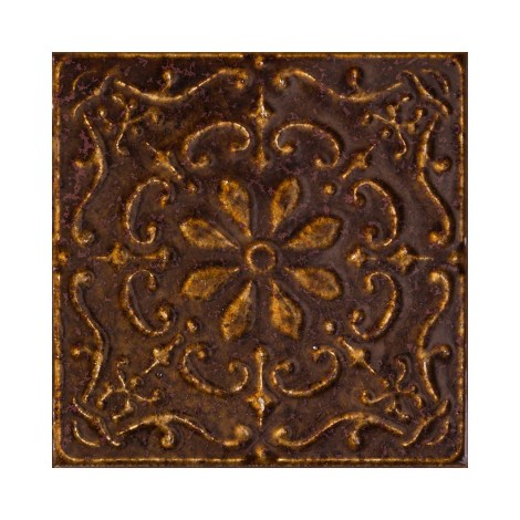 Tubądzin Tinta brown dekor ścienny 14,8 x 14,8.