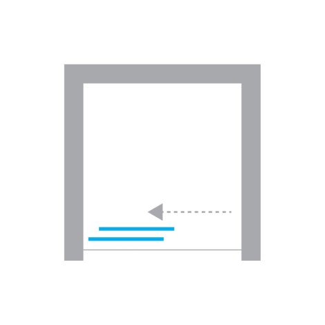 New Trendy New Corrina drzwi wnękowe przesuwne 130*195 chrom.