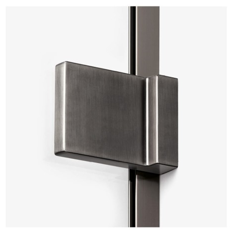 New Trendy Avexa gunmetal brushed kabina kwadratowa prawa 100x100x200 cm