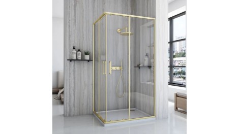 Rea City kabina prysznicowa 80x100 brush gold