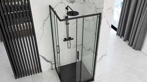 Rea Punto kabina prysznicowa 90x90 black