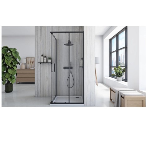 Rea City kabina prysznicowa 80x80 black