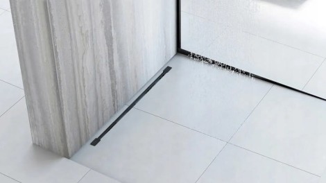 Rea Listwa spadkowa brodzikowa lewa 120cm czarna