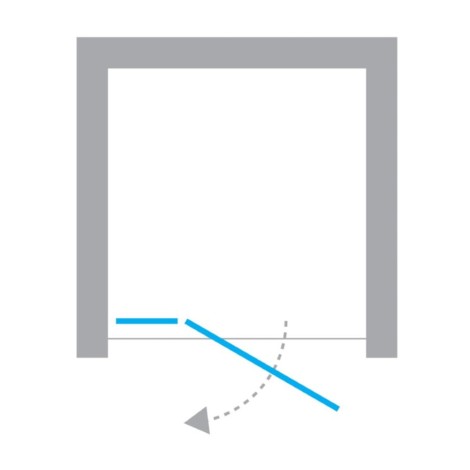 New Trendy Nesta drzwi wnękowe 800x2000 mm czarny